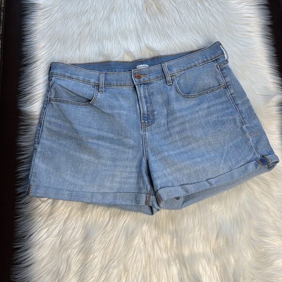 Old Navy Pants - Old Navy High Rise Light Wash Denim Shorts